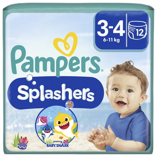 Pampers Splashers Plenkové kalhotky do vody vel.3 (12 ks plenek) 6-11kg