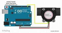 HADEX Průtokoměr FS300A 3/4" 1-60l/min pro Arduino