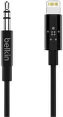 Belkin kabel Lightning/3,5mm jack, 0,9m, černý, AV10172bt03-BLK