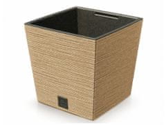 NOHEL GARDEN Obal na květník FURU SQUARE LOW ECO WOOD 2v1 30x30x29cm