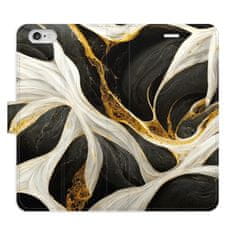 iSaprio Flipové pouzdro - BlackGold Marble pro Apple iPhone 6