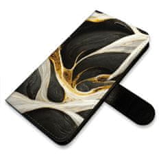 iSaprio Flipové pouzdro - BlackGold Marble pro Apple iPhone 5/5S/SE