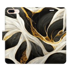 iSaprio Flipové pouzdro - BlackGold Marble pro Apple iPhone 7 Plus / 8 Plus