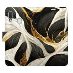 iSaprio Flipové pouzdro - BlackGold Marble pro Samsung Galaxy A20e