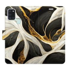 iSaprio Flipové pouzdro - BlackGold Marble pro Samsung Galaxy A21s