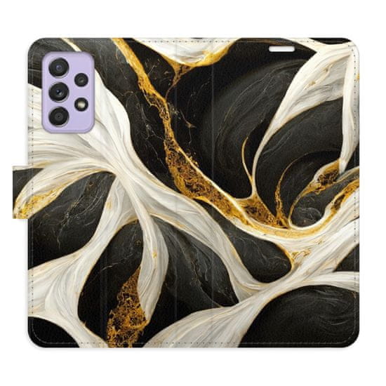 iSaprio Flipové pouzdro - BlackGold Marble pro Samsung Galaxy A52 / A52 5G / A52s