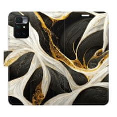 iSaprio Flipové pouzdro - BlackGold Marble pro Xiaomi Redmi 10