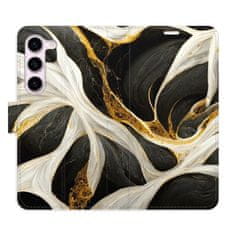 iSaprio Flipové pouzdro - BlackGold Marble pro Samsung Galaxy S23 5G