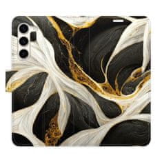 iSaprio Flipové pouzdro - BlackGold Marble pro Samsung Galaxy S23+ 5G