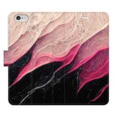 iSaprio Flipové pouzdro - BlackPink Marble pro Apple iPhone 6