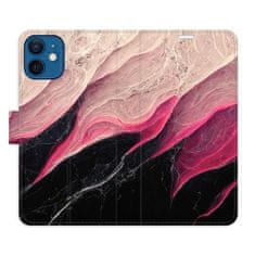 iSaprio Flipové pouzdro - BlackPink Marble pro Apple iPhone 12 Mini