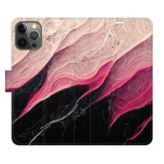 iSaprio Flipové pouzdro - BlackPink Marble pro Apple iPhone 12 Pro