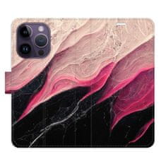 iSaprio Flipové pouzdro - BlackPink Marble pro Apple iPhone 14 Pro