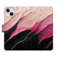 iSaprio Flipové pouzdro - BlackPink Marble pro Apple iPhone 14 Plus