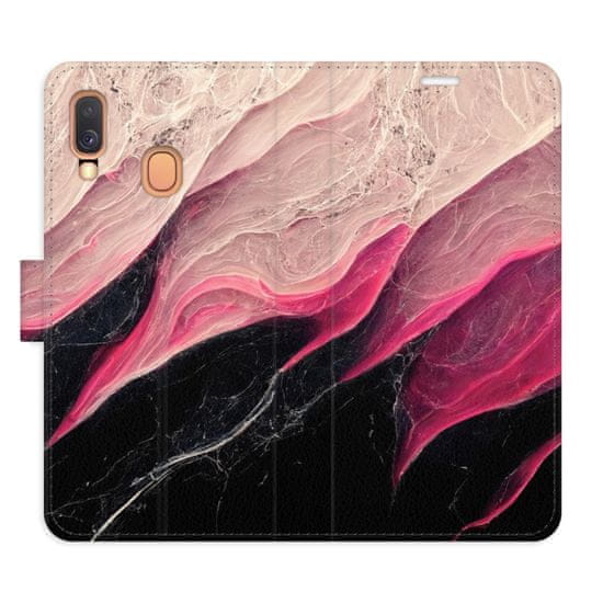 iSaprio Flipové pouzdro - BlackPink Marble pro Samsung Galaxy A40