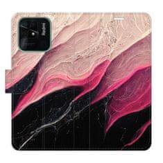 iSaprio Flipové pouzdro - BlackPink Marble pro Xiaomi Redmi 10C