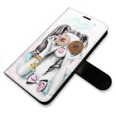 iSaprio Flipové pouzdro - Donut Worry Girl pro Samsung Galaxy A20e