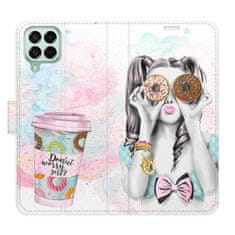 iSaprio Flipové pouzdro - Donut Worry Girl pro Samsung Galaxy M53 5G