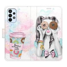 iSaprio Flipové pouzdro - Donut Worry Girl pro Samsung Galaxy A23 / A23 5G