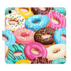 iSaprio Flipové pouzdro - Donuts Pattern 02 pro Apple iPhone SE 2022