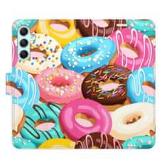iSaprio Flipové pouzdro - Donuts Pattern 02 pro Samsung Galaxy A34 5G