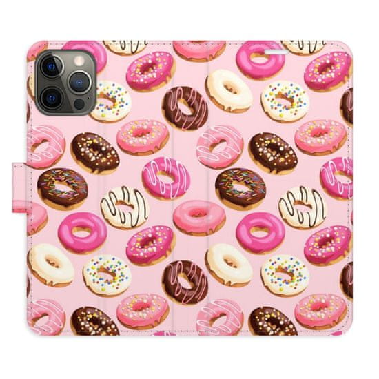 iSaprio Flipové pouzdro - Donuts Pattern 03 pro Apple iPhone 12 Pro