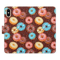 iSaprio Flipové pouzdro - Donuts Pattern pro Apple iPhone XS