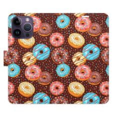 iSaprio Flipové pouzdro - Donuts Pattern pro Apple iPhone 14 Pro Max