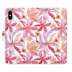 iSaprio Flipové pouzdro - Flower Pattern 10 pro Apple iPhone XS