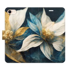 iSaprio Flipové pouzdro - Gold Flowers pro Apple iPhone SE 2022