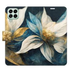 iSaprio Flipové pouzdro - Gold Flowers pro Samsung Galaxy M53 5G