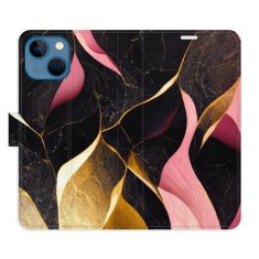 iSaprio Flipové pouzdro - Gold Pink Marble 02 pro Apple iPhone 13 mini