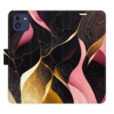 iSaprio Flipové pouzdro - Gold Pink Marble 02 pro Samsung Galaxy A03