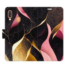 iSaprio Flipové pouzdro - Gold Pink Marble 02 pro Samsung Galaxy A40