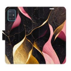 iSaprio Flipové pouzdro - Gold Pink Marble 02 pro Samsung Galaxy A51