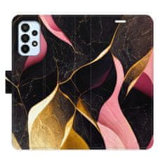 iSaprio Flipové pouzdro - Gold Pink Marble 02 pro Samsung Galaxy A23 / A23 5G