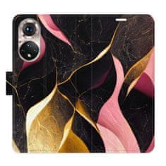 iSaprio Flipové pouzdro - Gold Pink Marble 02 pro Honor 50