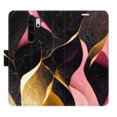 iSaprio Flipové pouzdro - Gold Pink Marble 02 pro Xiaomi Redmi Note 8 Pro