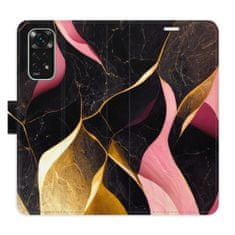 iSaprio Flipové pouzdro - Gold Pink Marble 02 pro Xiaomi Redmi Note 11 / Note 11S