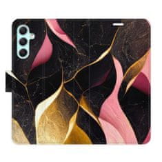 iSaprio Flipové pouzdro - Gold Pink Marble 02 pro Samsung Galaxy A34 5G