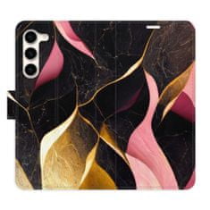 iSaprio Flipové pouzdro - Gold Pink Marble 02 pro Samsung Galaxy S23+ 5G