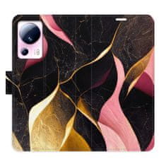 iSaprio Flipové pouzdro - Gold Pink Marble 02 pro Xiaomi 13 Lite