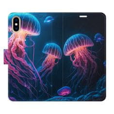 iSaprio Flipové pouzdro - Jellyfish pro Apple iPhone XS