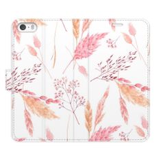 iSaprio Flipové pouzdro - Ornamental Flowers pro Apple iPhone 5/5S/SE