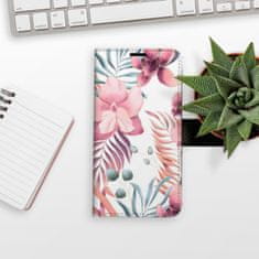 iSaprio Flipové pouzdro - Pink Flowers 02 pro Apple iPhone 5/5S/SE