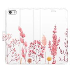 iSaprio Flipové pouzdro - Pink Flowers 03 pro Apple iPhone 5/5S/SE