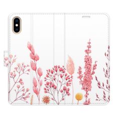 iSaprio Flipové pouzdro - Pink Flowers 03 pro Apple iPhone XS