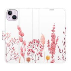 iSaprio Flipové pouzdro - Pink Flowers 03 pro Apple iPhone 14 Plus