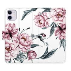 iSaprio Flipové pouzdro - Pink Flowers pro Apple iPhone 11
