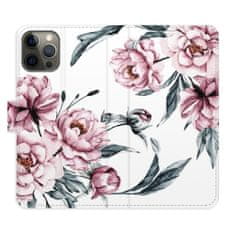 iSaprio Flipové pouzdro - Pink Flowers pro Apple iPhone 12 Pro